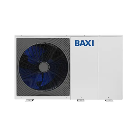Pompa di Calore Auriga Sistema Monoblocco Aria-acqua Baxi per la produzione di acqua calda sanitaria, riscaldamento e raffrescamento