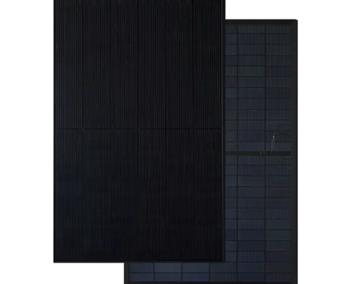 Modulo Fotovoltaico da 440W serie TwinSun Pro di Maysun Solar (MS) modello MS440MDG-48H-FBBG Bifacciale tutto nero formato da 182mm con 144 Celle di tipo 1/3 Cut- N-TopCon
